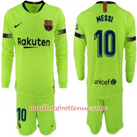 Maillot/Tenue Barcelone Messi 10 Enfant Extérieur 2018/2019 Manche Longue